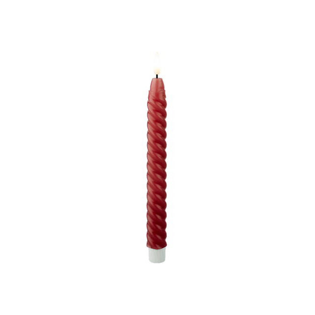 Bougie LED VOLUTA coloris rose
