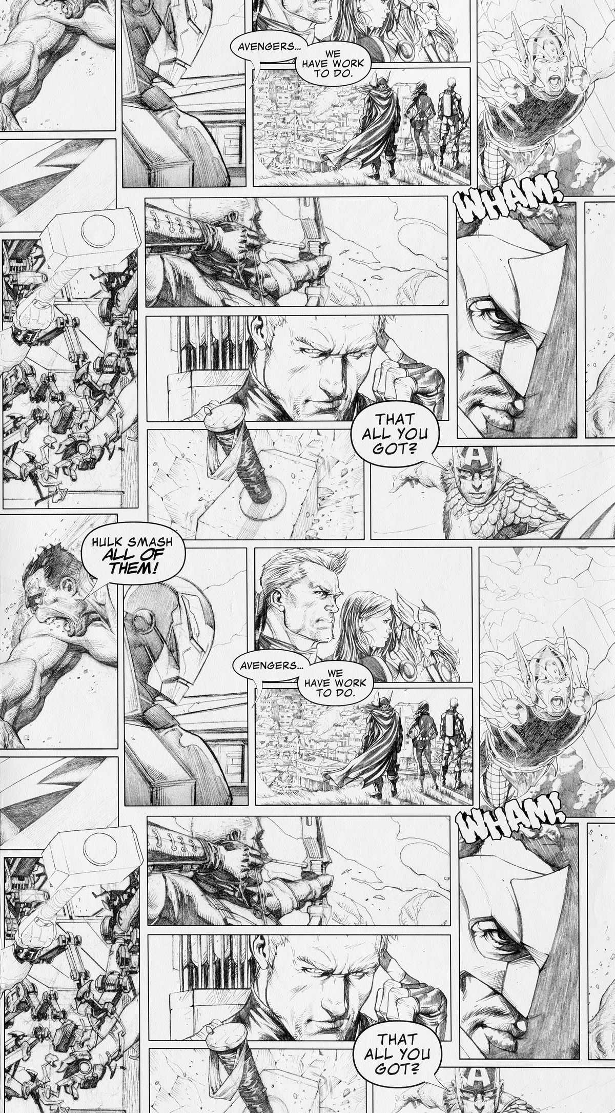 Papier peint intissé Marvel bd Blanc