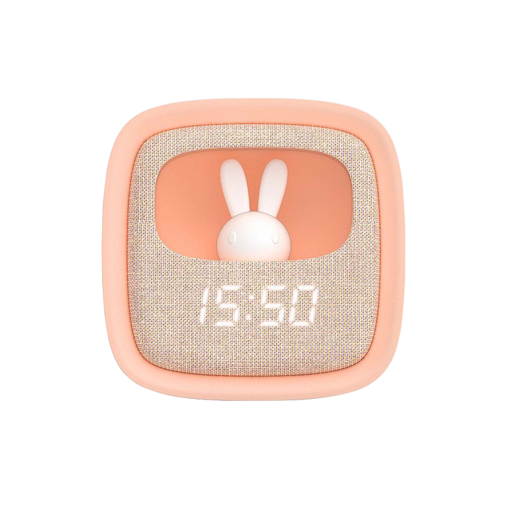 Réveil Mob billy clock veilleuse lapin Rose