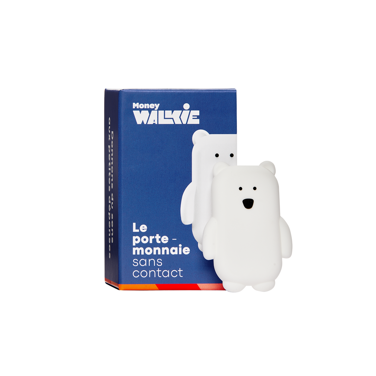 MONEY WALKIE Objet connecté Money walkie ours Blanc