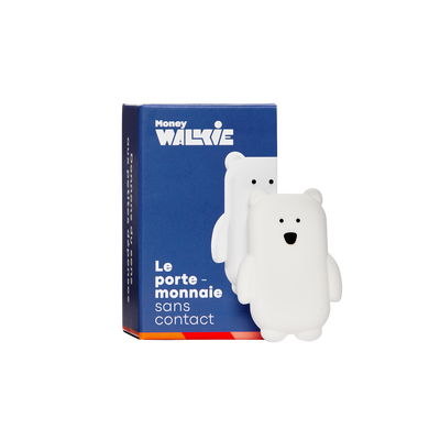 MONEY WALKIE Objet connecté Money walkie ours Blanc