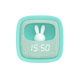 Réveil Mob billy clock veilleuse lapin Bleu