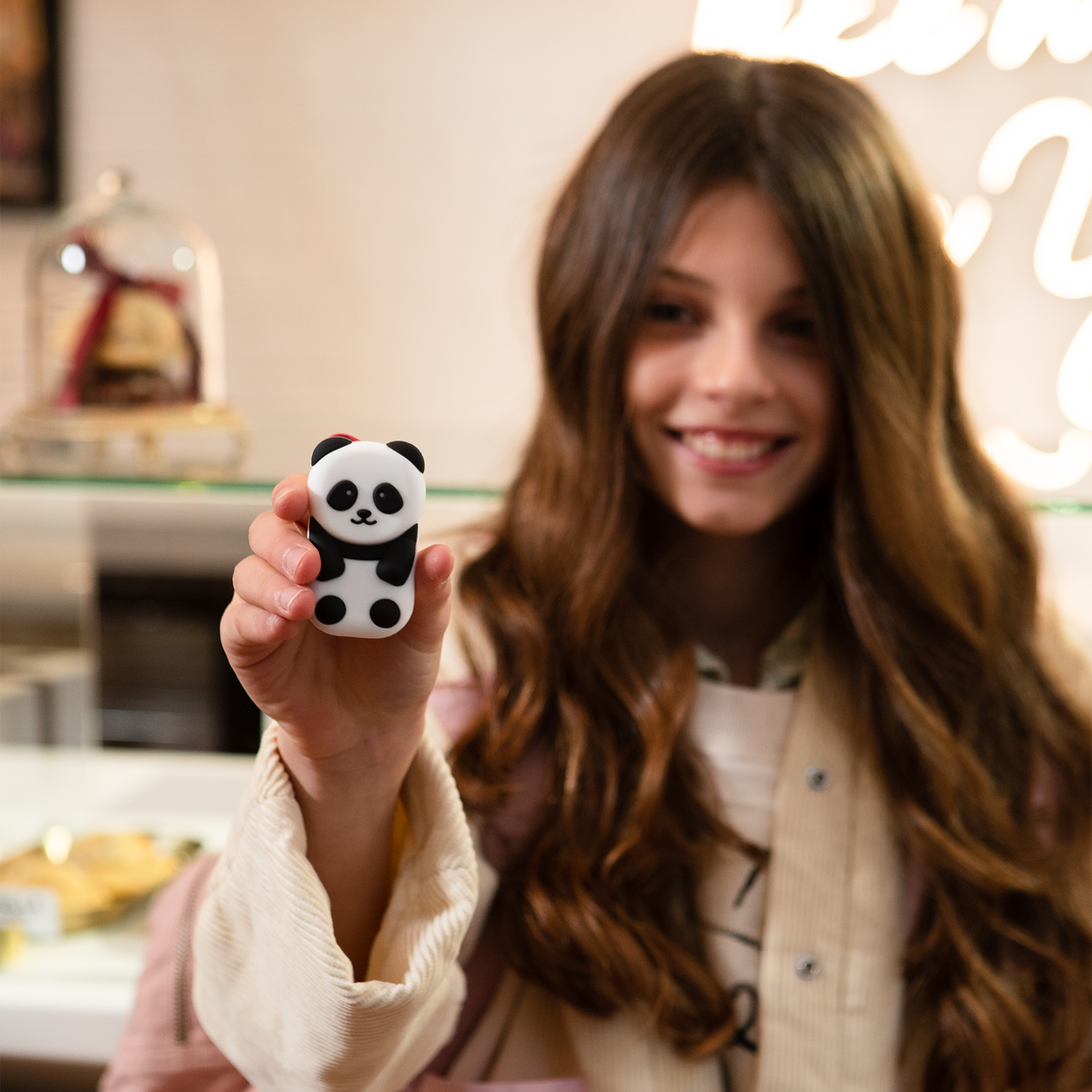 MONEY WALKIE Objet connecté Money walkie panda Blanc