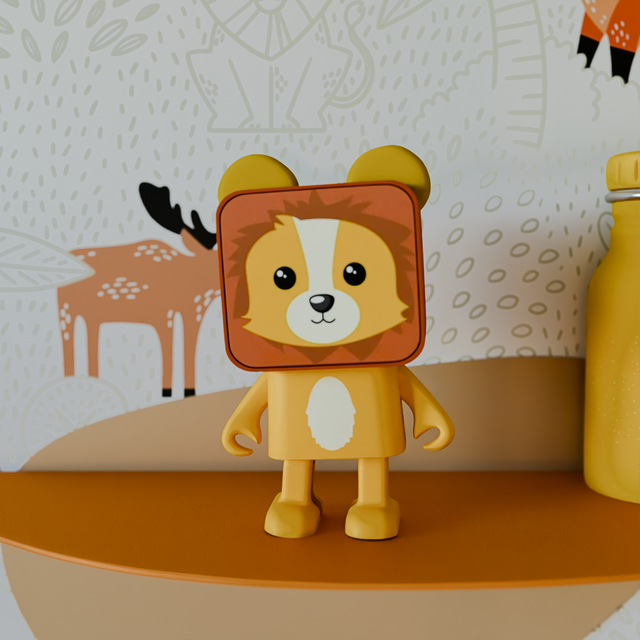 Enceinte DANCING ANIMAL LION coloris jaune