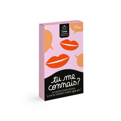 MINUS Jeu de discussion Tu me connais ? Rose