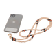 CASYX Cordon de téléphone Universel perles imperiales Beige