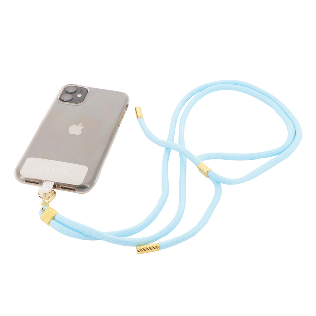 CASYX Cordon de téléphone UNIVERSEL GIVRE coloris bleu