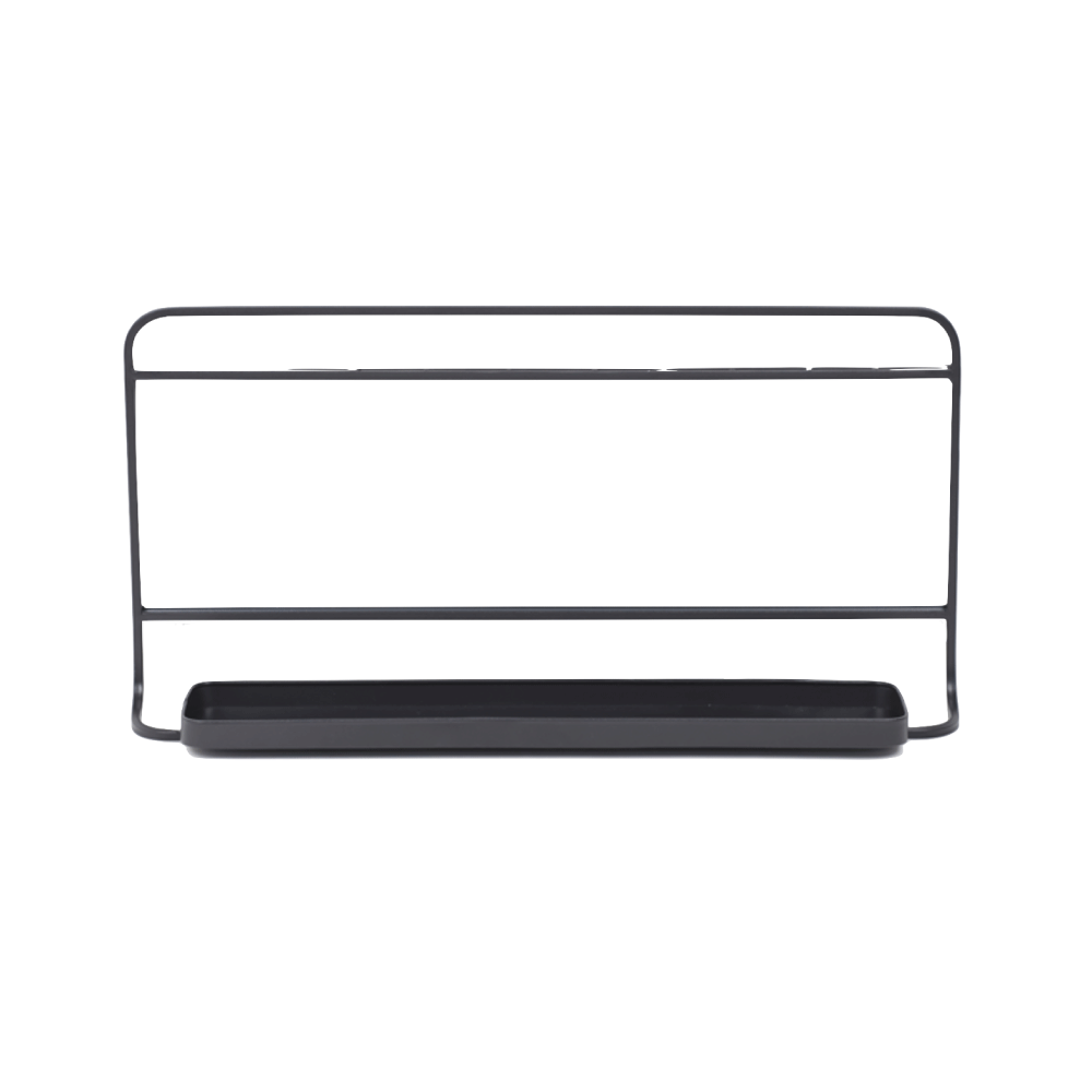 Etagère murale métallique Corduroy Noir