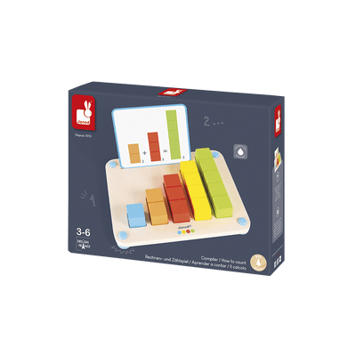 JANOD Jeu éducatif Compter Multicolore