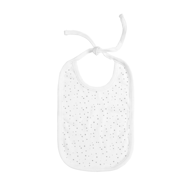 BAMBAM Bavoir PETIT POIS coloris blanc