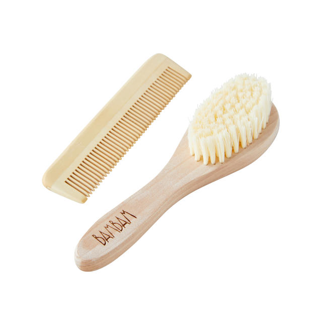 BAMBAM Coffret cosmétique PEIGNE ET BROSSE coloris beige