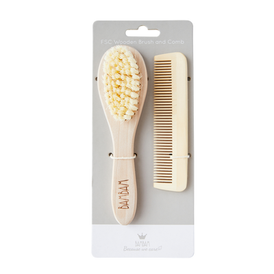 BAMBAM Coffret cosmétique Peigne et brosse Beige