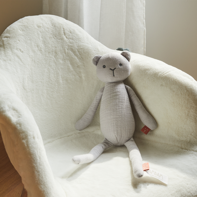 BAMBAM Peluche Ours Gris