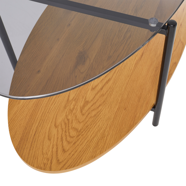 4MURS Table basse NASH coloris noir 109 x 42 cm