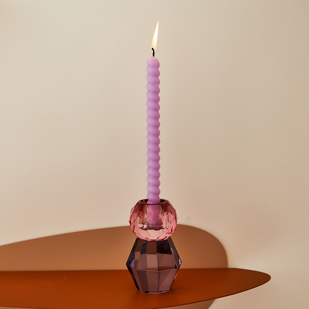 Bougeoir Kolloni Orange, violet, rose