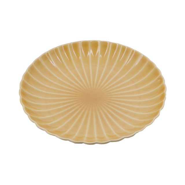 Assiette SUNNY coloris ocre
