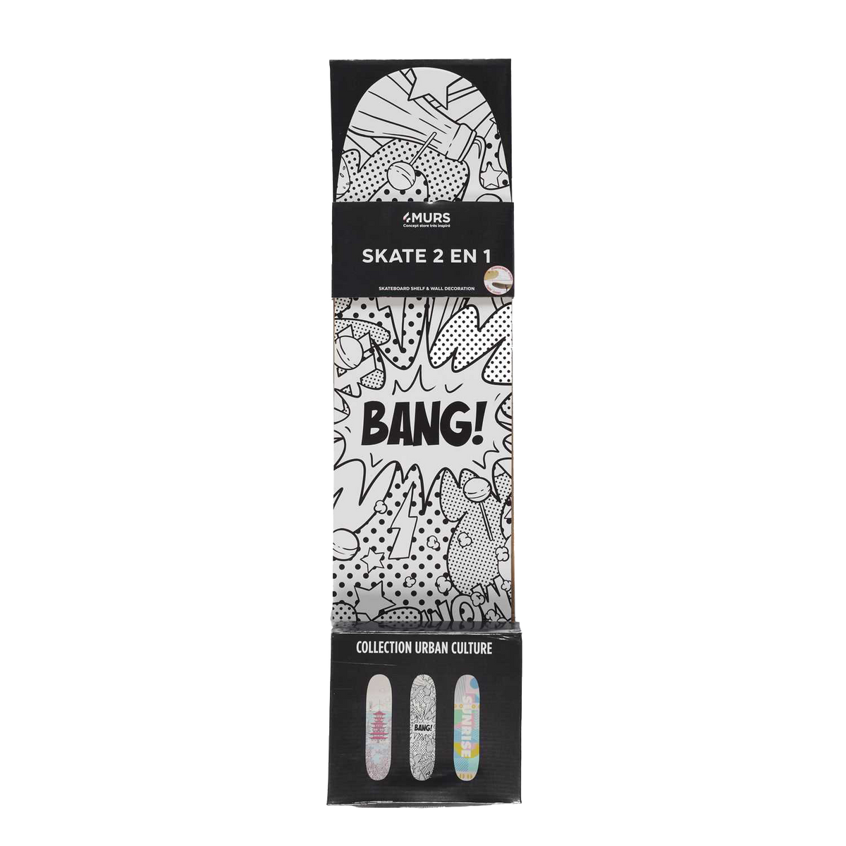 4MURS Etagère Pop bang Noir et blanc