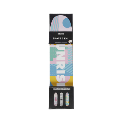 4MURS Etagère Sunrise skate Bleu et jaune