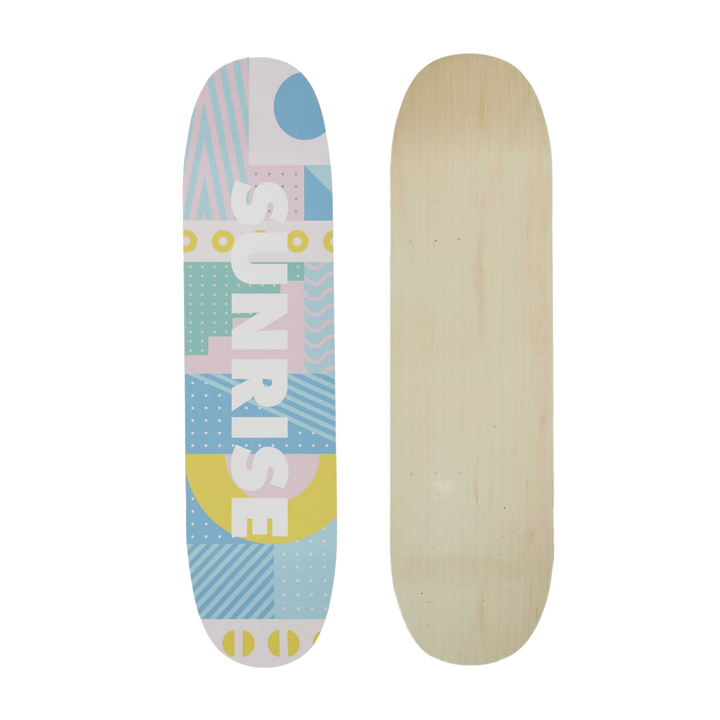 4MURS Etagère Sunrise skate Bleu et jaune