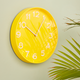 Horloge en plastique Odessa Assorti bleu et jaune