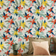 4MURS Papier peint intissé Florya Multicolore