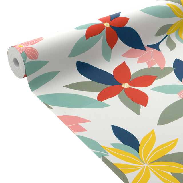 4MURS Papier peint intissé FLORYA coloris multicolore