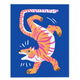 4MURS Tableau Happy tiger Bleu et orange