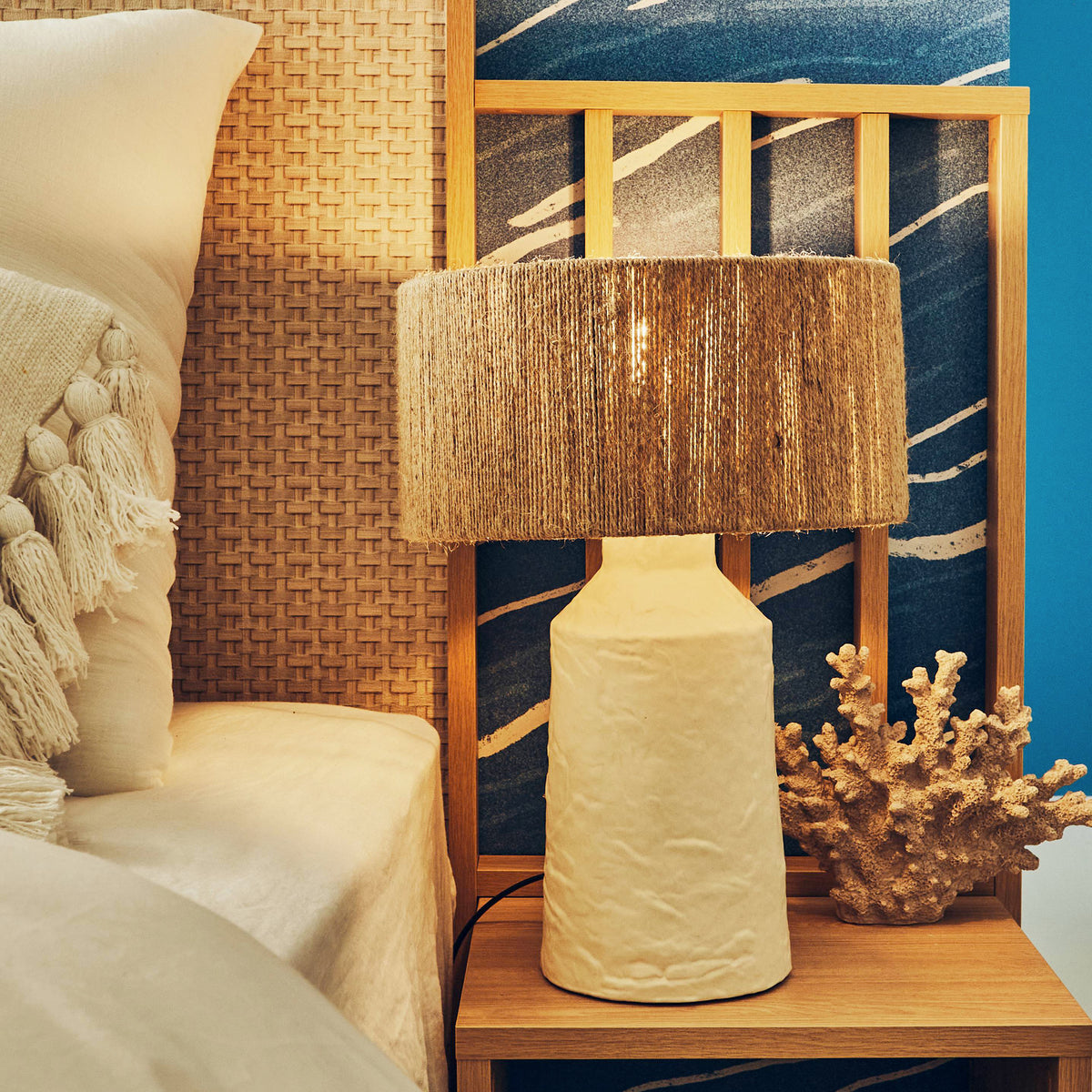 Lampe à poser Akkad Blanc