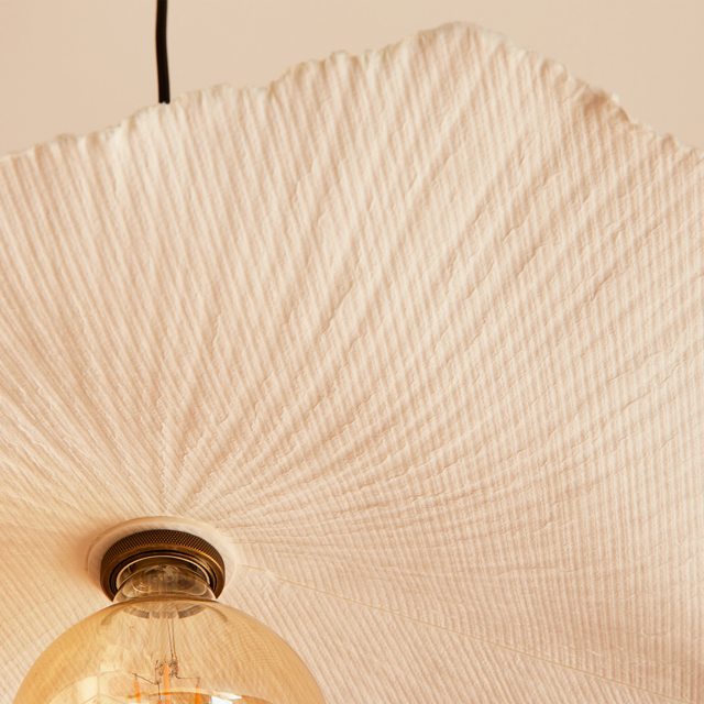 Abat-jour LOUISE coloris blanc 7 x 54 cm diamètre 54 cm