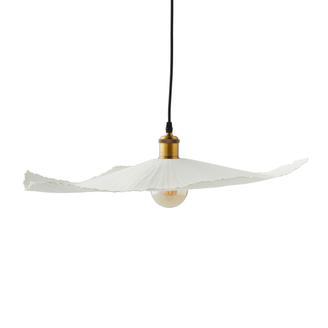 Abat-jour LOUISE coloris blanc 7 x 54 cm diamètre 54 cm