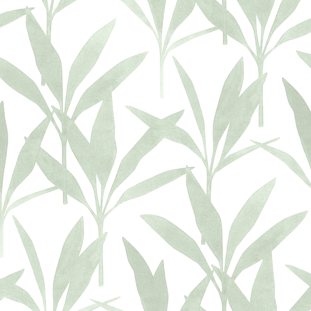 Papier peint intissé LAURIE coloris vert de gris