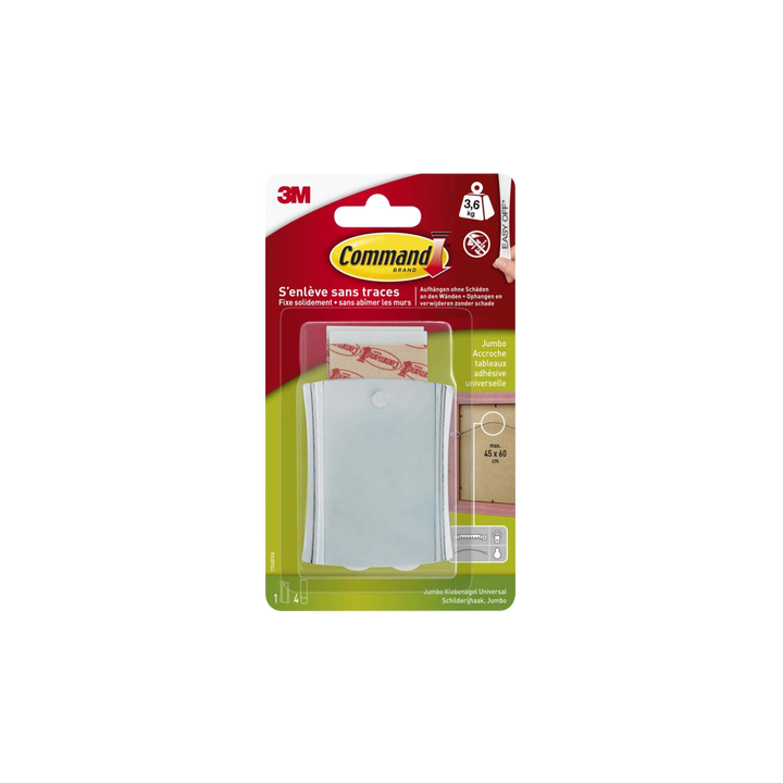 3M Fixation murale 3m accroche cadre tete a clou moyen modele Gris