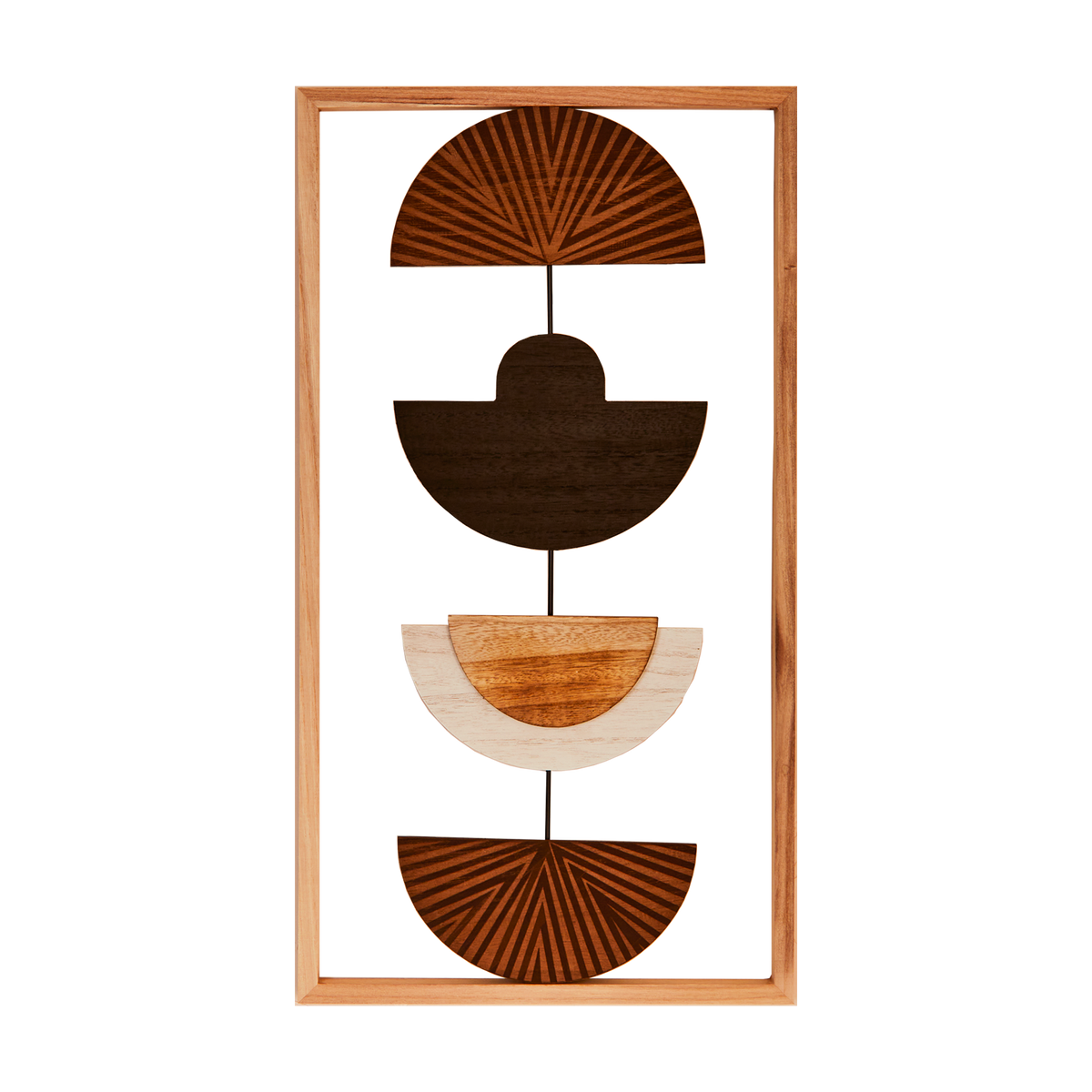 Plaque murale en bois Matahara Brun