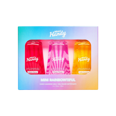 MERCI HANDY Coffret cosmétique Mini rainbowtiful Multicolore Cerise, fleur, monoi 90ML