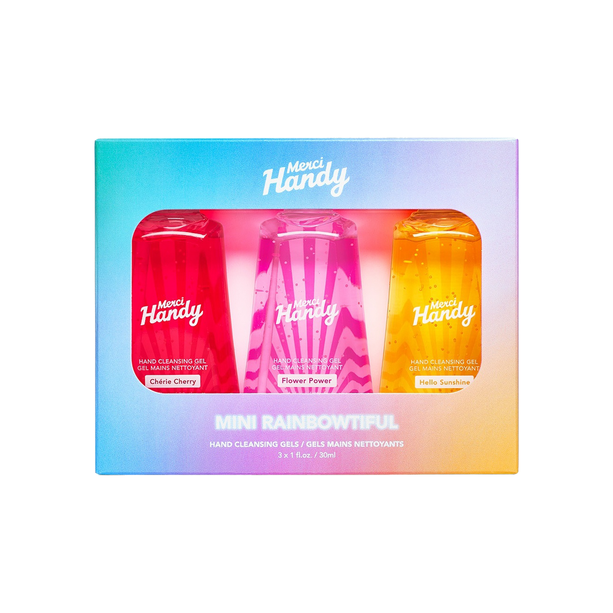 MERCI HANDY Coffret cosmétique Mini rainbowtiful Multicolore Cerise, fleur, monoi 90ML