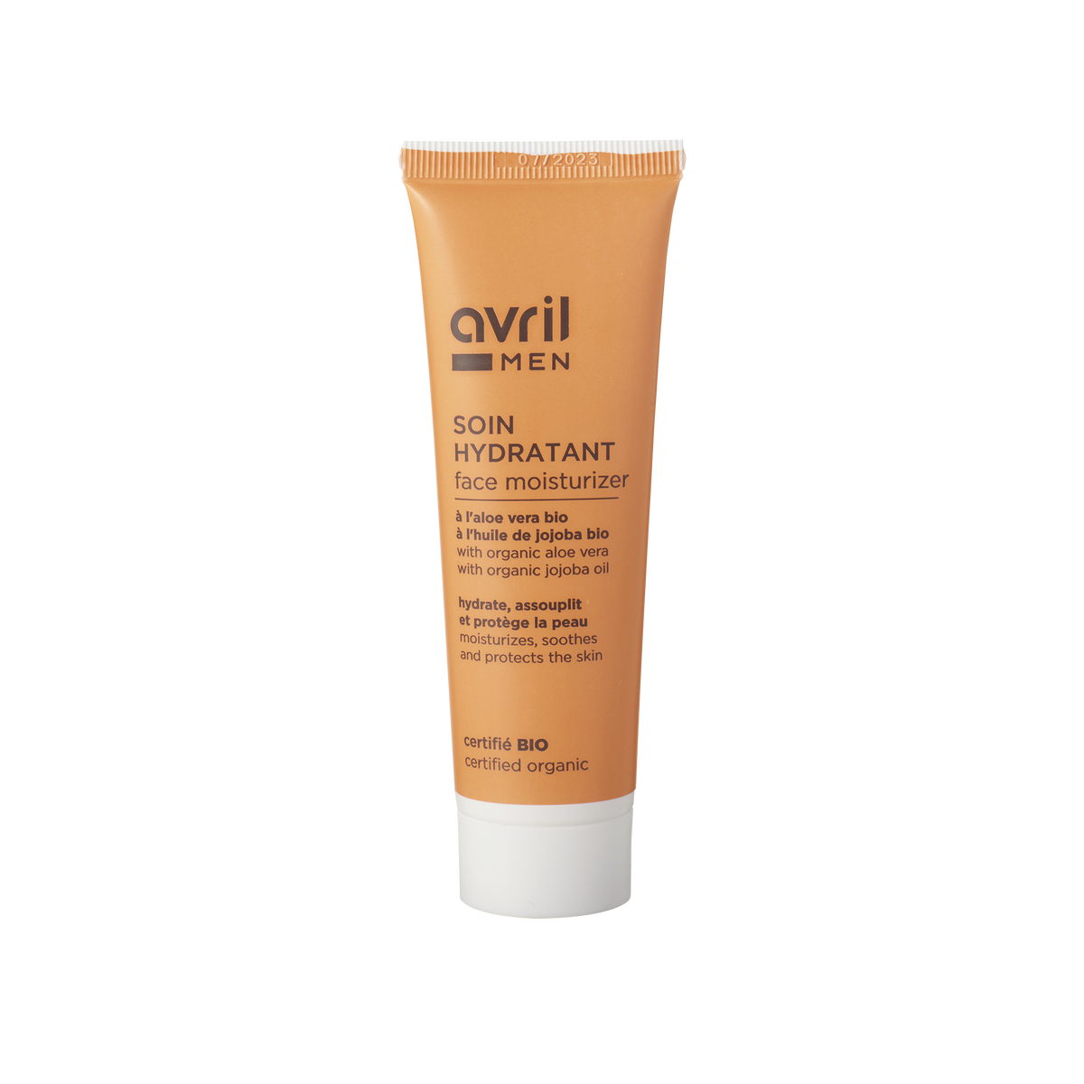 AVRIL Soin visage homme Hydratant homme Orange Aloe vera, jojoba, beurre de karite 50ML