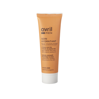 AVRIL Soin visage homme Hydratant homme Orange Aloe vera, jojoba, beurre de karite 50ML