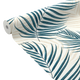 Papier peint intissé Bertille Bleu paon