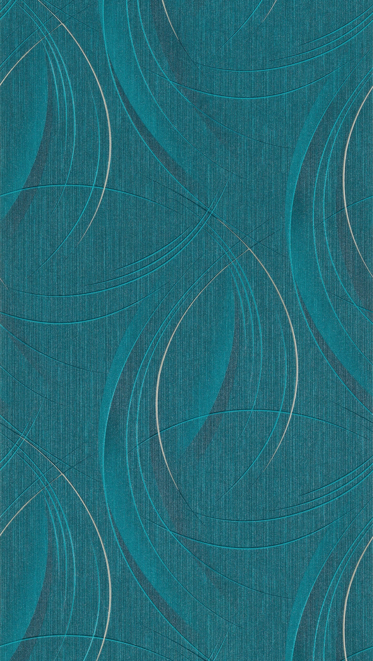 Papier peint intissé Frisson Bleu paon