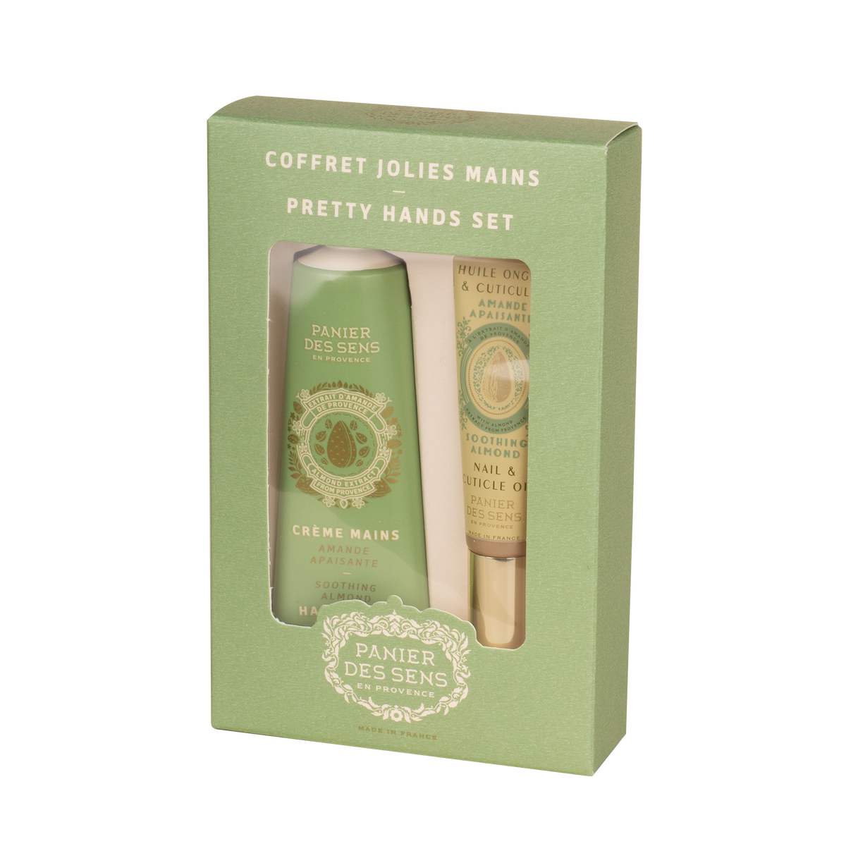 PANIER DES SENS Coffret cosmétique Jolies mains Vert Amande 37,5ML