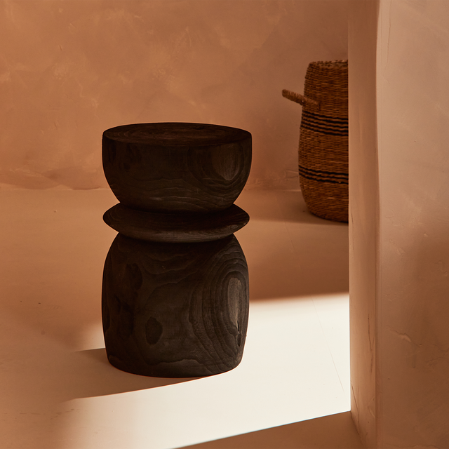 WOOOD Table d'appoint BIKKEL coloris noir