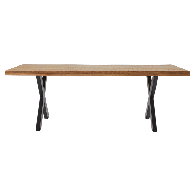 4MURS Table de salle à manger KHAN naturel 220 x 100 cm