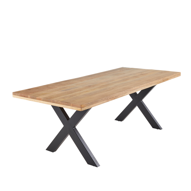 4MURS Table de salle à manger KHAN naturel 220 x 100 cm