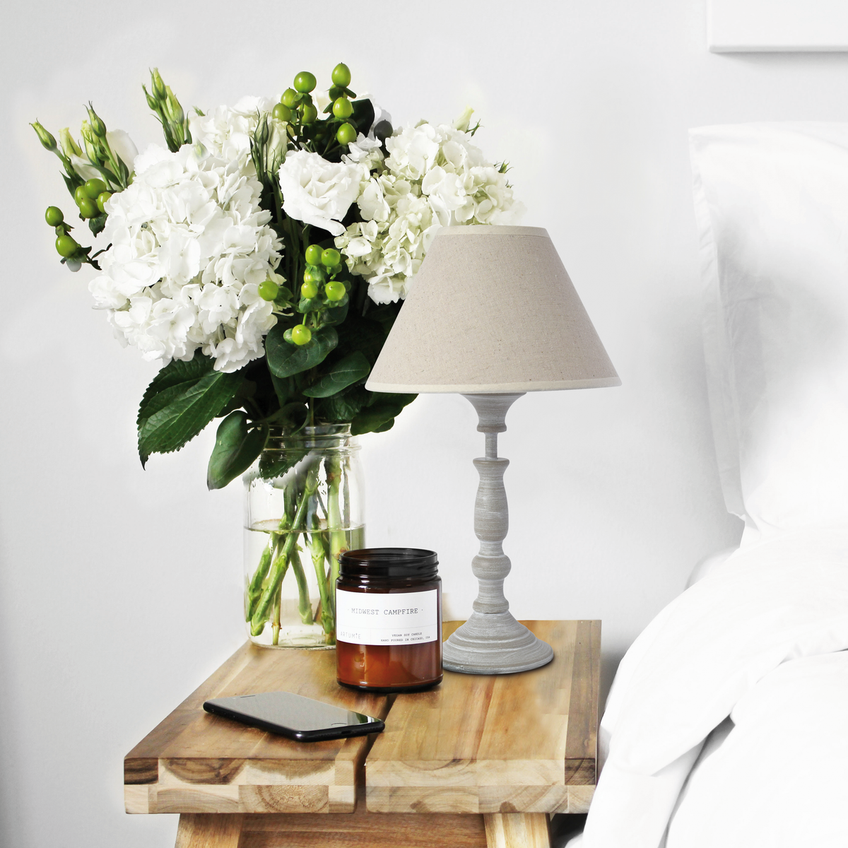 Lampe à poser Romance Écru