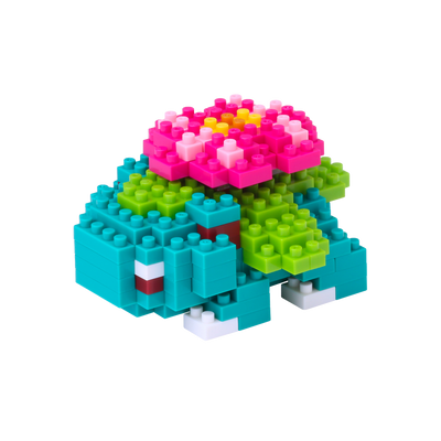 NANOBLOCK Jeu de construction Florizarre Bleu et rose