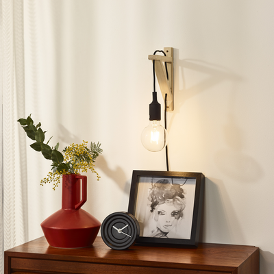 Applique murale Fix wall Brun et noir