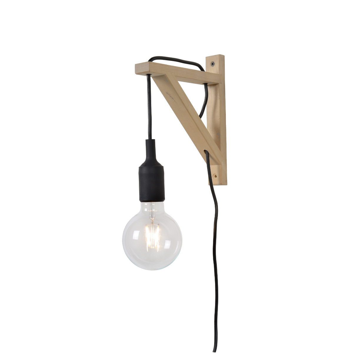 Applique murale Fix wall Brun et noir