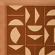 4MURS Tableau Leika Bicolore terracotta sur blanc cassé