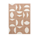 4MURS Tableau Leika Bicolore terracotta sur blanc cassé