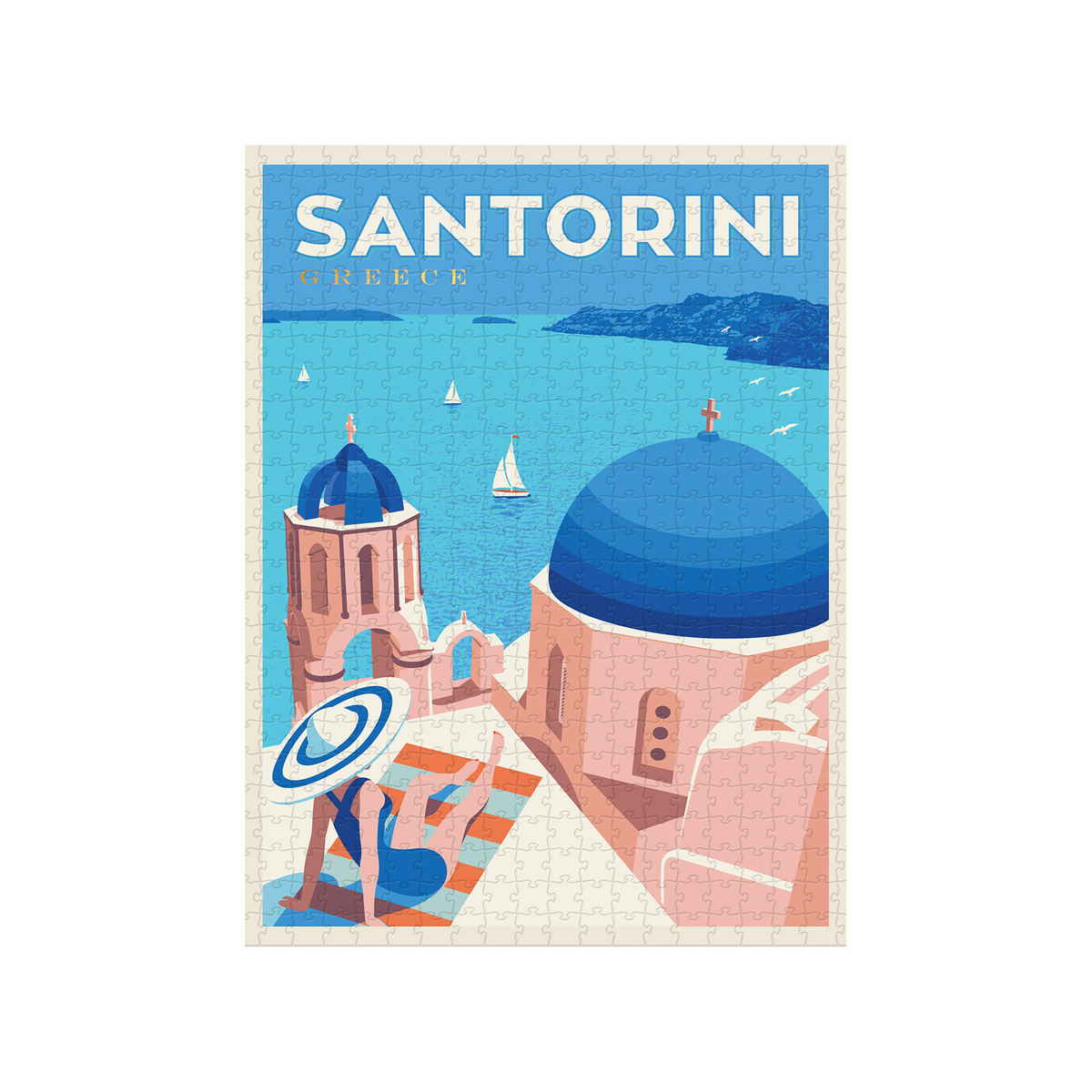 Puzzle Santorini Orange
